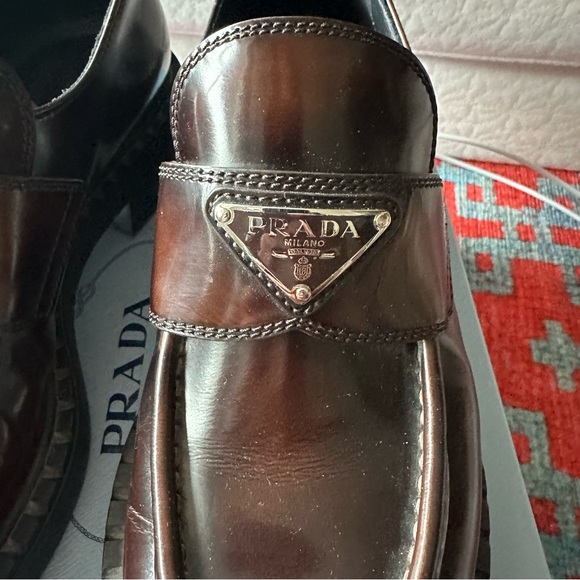 Prada Triangle Logo Loafers - Picture 7 of 12